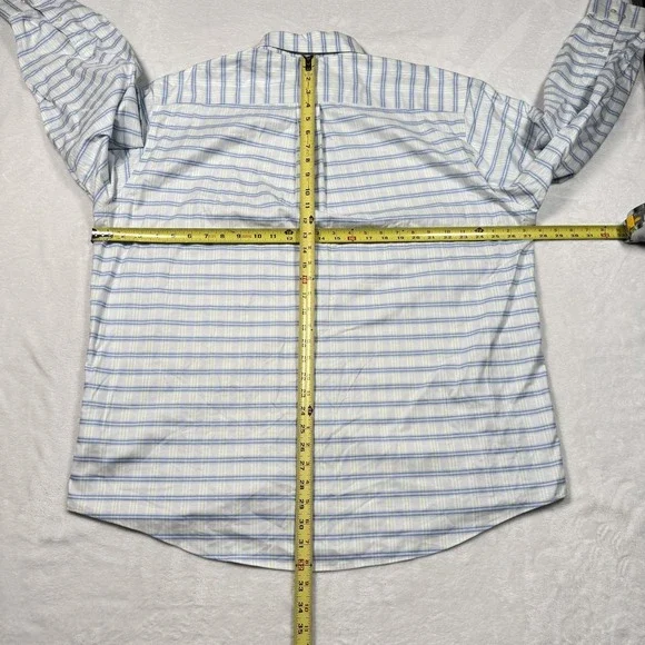 Brooks Brothers Shirt Mens XL Blue Green Plaid Madison Non Iron Button Down - Picture 8 of 11